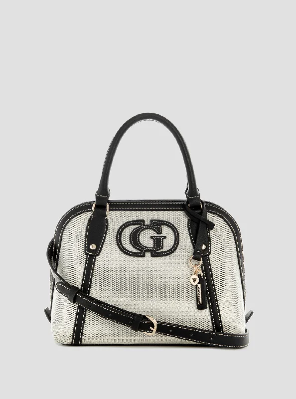 Guess bags available in pastel colorsNatural Black Sebina Satchel Bag