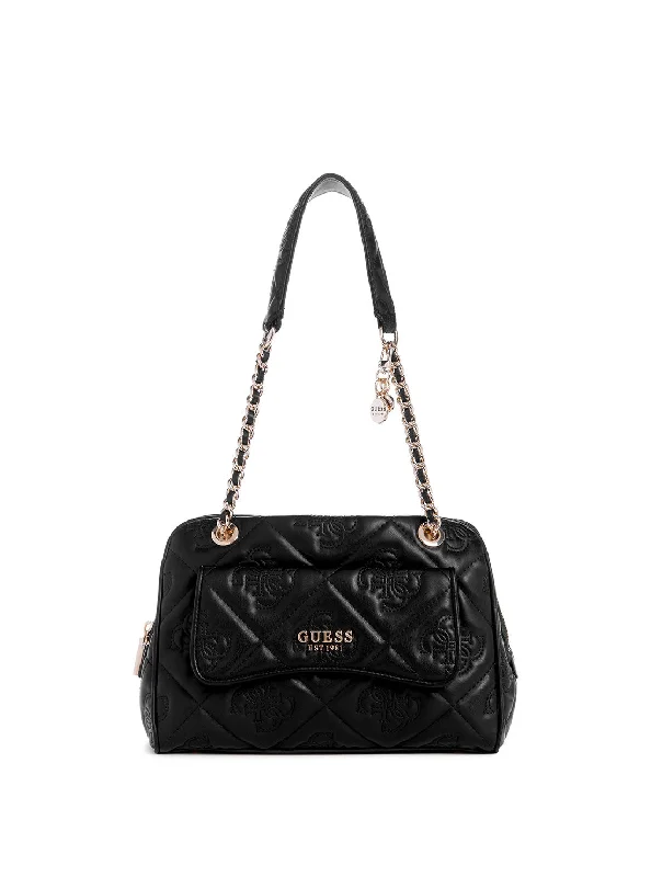 Guess bags with a structured and polished designBlack Marieke Girlfriend Satchel Bag