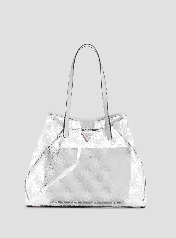 Guess bags with bright, bold accentsWhite Logo Tuana Tote Bag