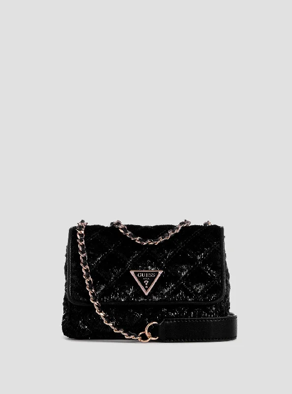 Guess bags for those who love pop culture fashionBlack Giully Mini Crossbody Strap