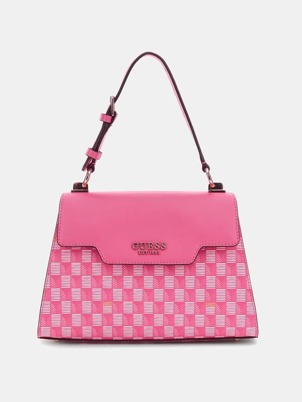 Guess bags with chic and simple designsHallie Geometric-Print Handbag