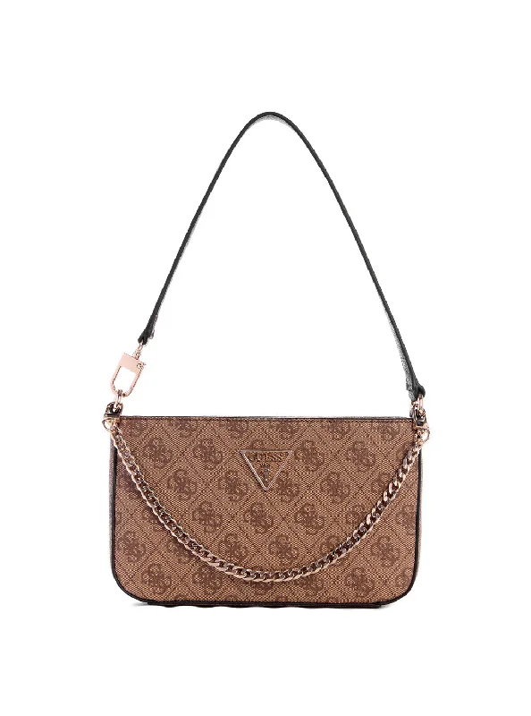 Guess bags with spacious interiorsBrown Logo Noelle Mini Shoulder Bag