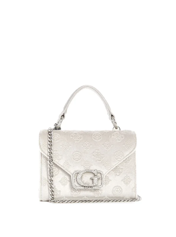 Guess bags with a structured and polished designWhite Zalina Mini To Handle Bag