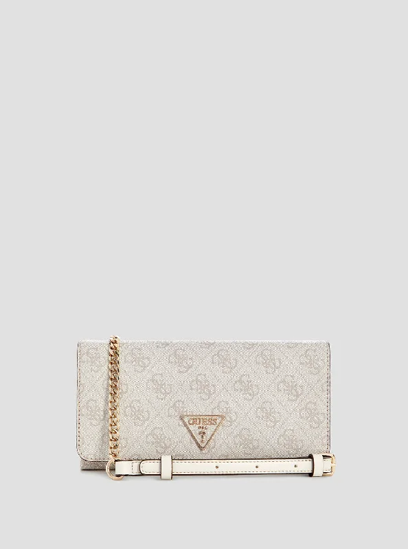 Guess bags with on-trend detailing and finishesWhite Noelle Crossbody Organiser Bag