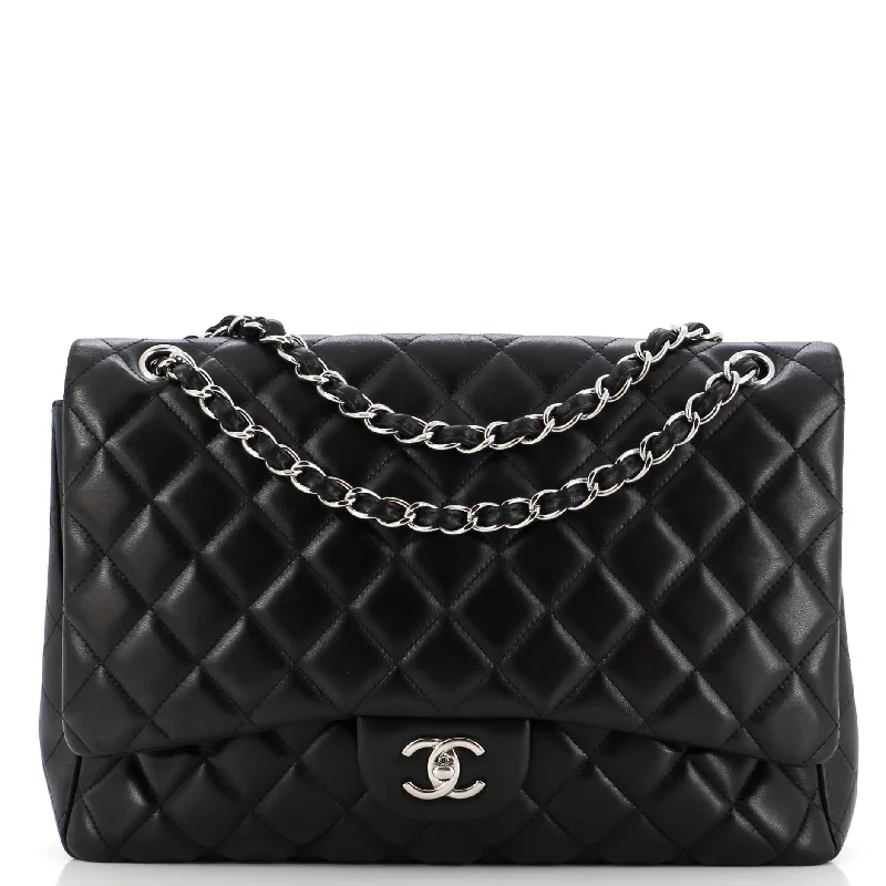 Classic Single Flap Bag Quilted Lambskin Maxi