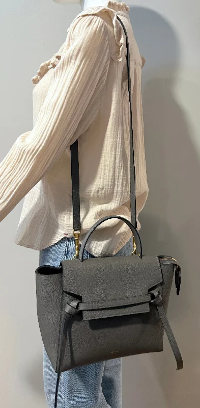 Durable Celine Canvas Bags for Outdoor ActivitiesCeline Grey Micro Belt Bag