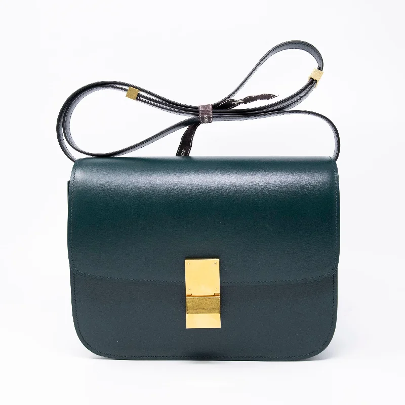 Sporty Celine Bags for Active LifestylesCeline Green Medium Box Bag