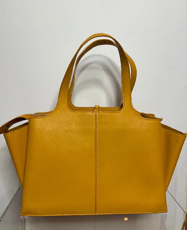 Celine Bags with Adjustable Handles for Comfortable CarryingCeline Yellow Medium Tri-Fold Bag