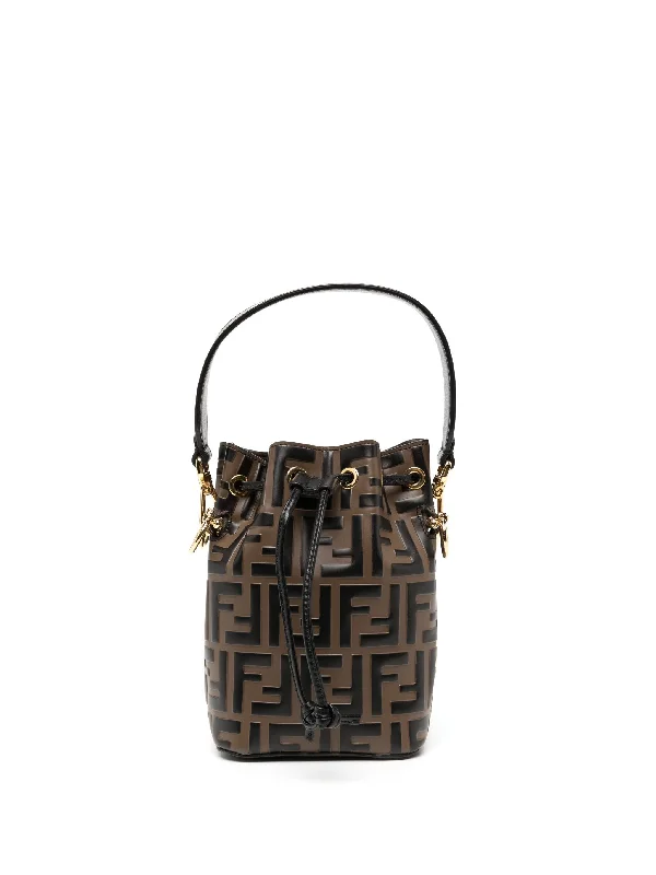 Fendi backpacks with a retractable handle for easy transportationFendi Mon Tresor Bucket Bag