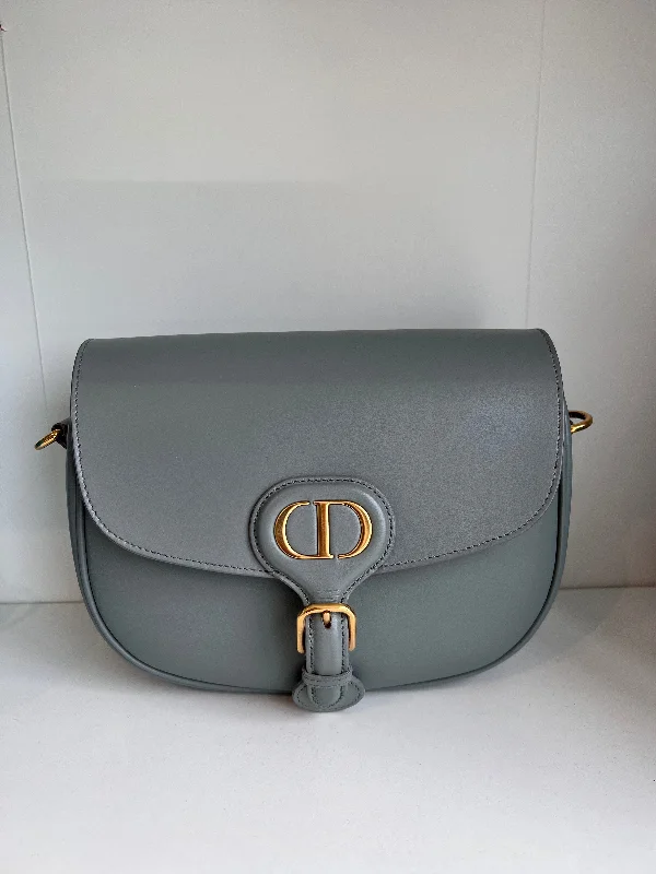 Trendsetting Christian Dior crossbody bags with a colorful strapDior Bobby Medium Grey Smooth Calfskin GHW SYCM235