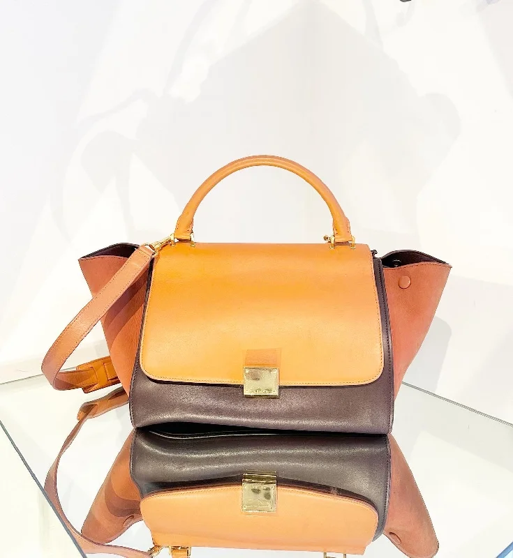 Vintage - Inspired Celine Bags for Retro AficionadosCELINE Small Trapeze Handle Shoulder Bag