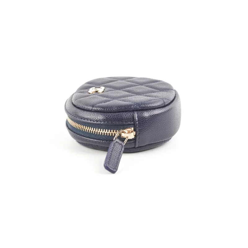 Chanel All - Match Handbag for Versatile StylingChanel Caviar Coin Purse Navy