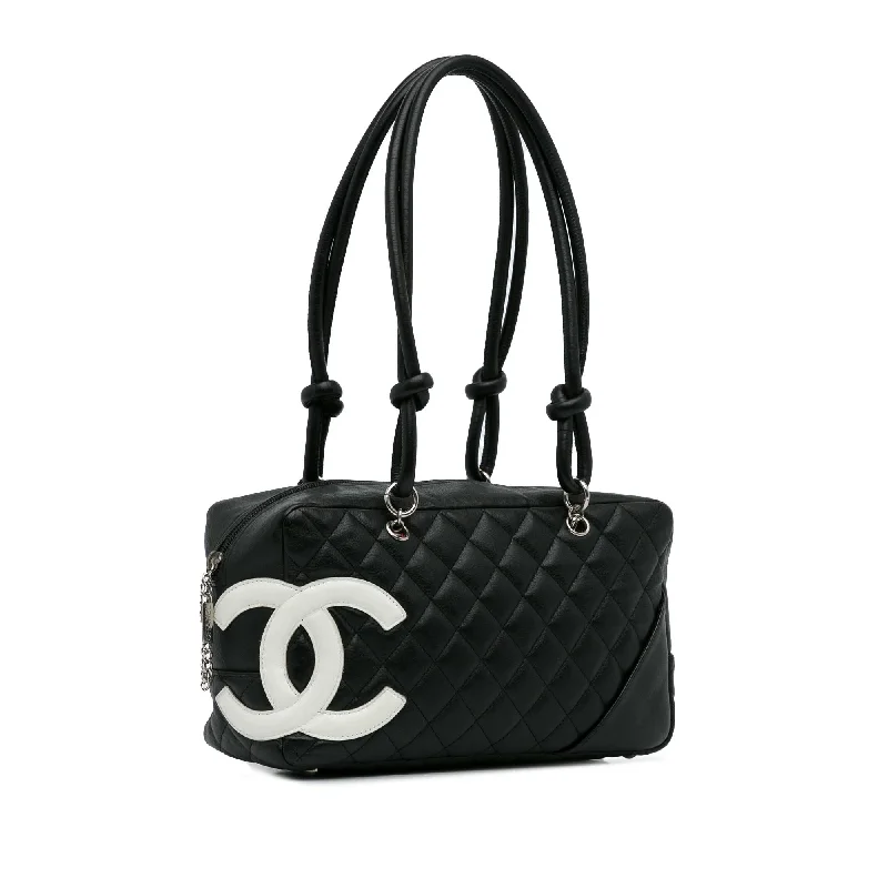 Chanel bags with leather and tweed combinationsChanel Cambon Ligne Shoulder Bag (yTpSk6)