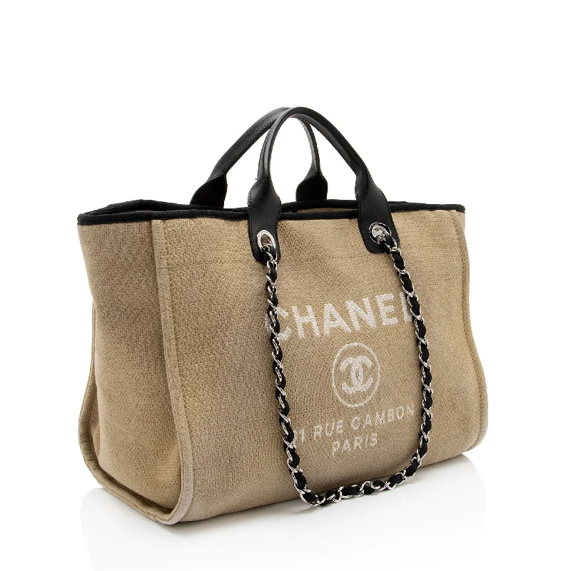 Chanel bags for women who appreciate fine craftsmanshipChanel Canvas Deauville Medium Tote (SYyjAd)