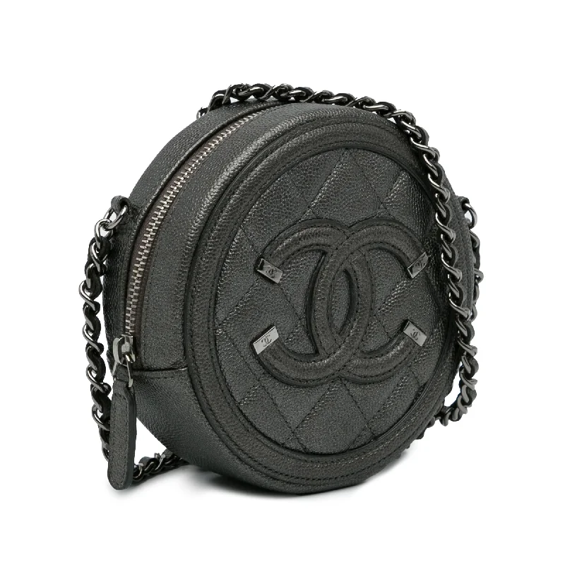 Chanel All - Match Handbag for Versatile StylingChanel Caviar CC Filigree Crossbody Bag (RBldmt)