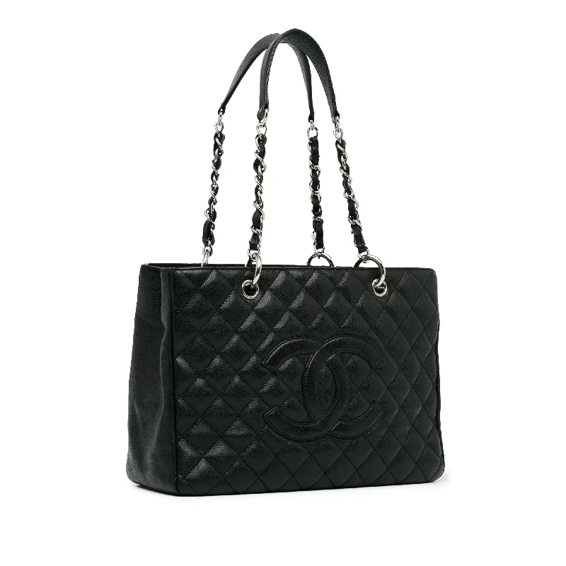 Chanel bags with exclusive seasonal designs and materialsChanel Caviar Grand Shopping Tote (96NeKl)