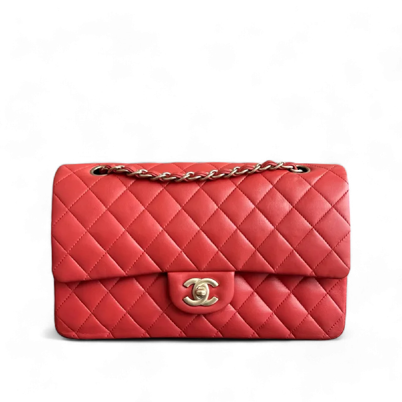 Chanel bags for the minimalist fashionChanel Classic Flap - Medium Lambskin Salmon Pink GHW No 13