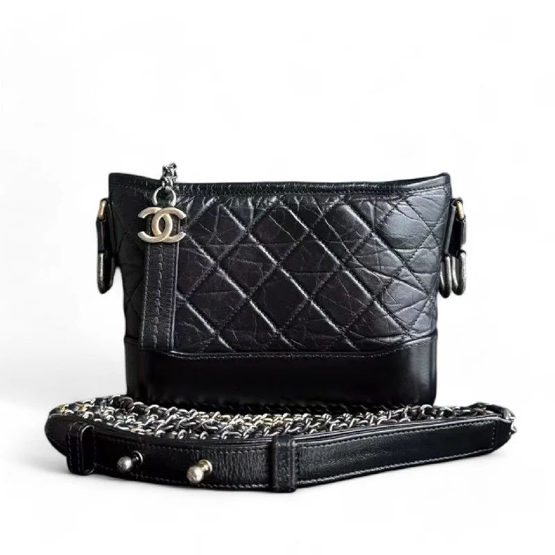 Chanel bags with exclusive seasonal releasesChanel Gabrielle Small - Quilted Calfskin Black Two-tone Gold Hardware Series 24