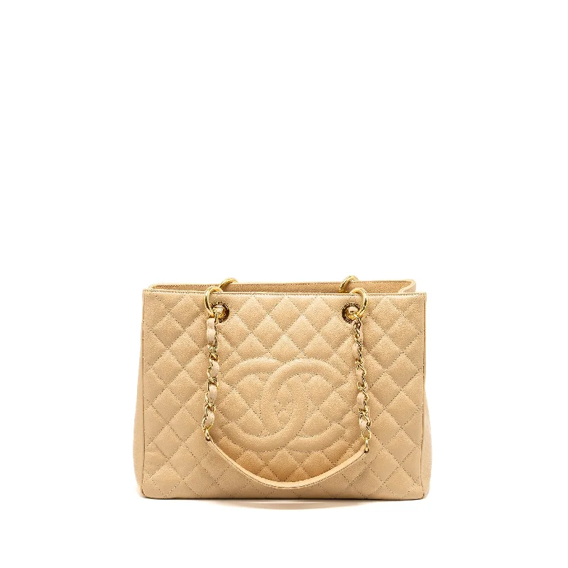 Chanel bags with modern touchesChanel Grand Shopping Tote Caviar Beige GHW