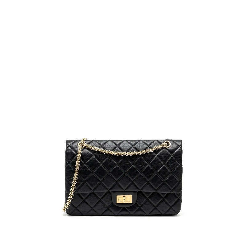 Chanel leather bags for everydChanel Large 2.55 Reissue Double Flap Bag Aged Calfskin Black GHW