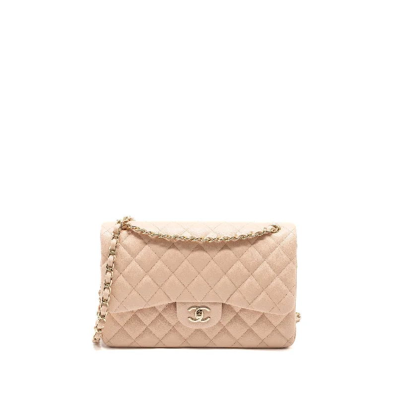 Chanel All - Match Handbag for Versatile StylingChanel Jumbo Classic Double Flap Bag Caviar Beige LGHW (Microchip)