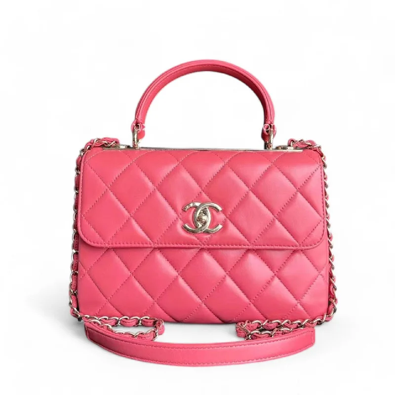 Chanel Lightweight Handbag for Daily ErrandsChanel Trendy CC Small - 25CM Quilted Lambskin Pink Gold Hardware Series 23