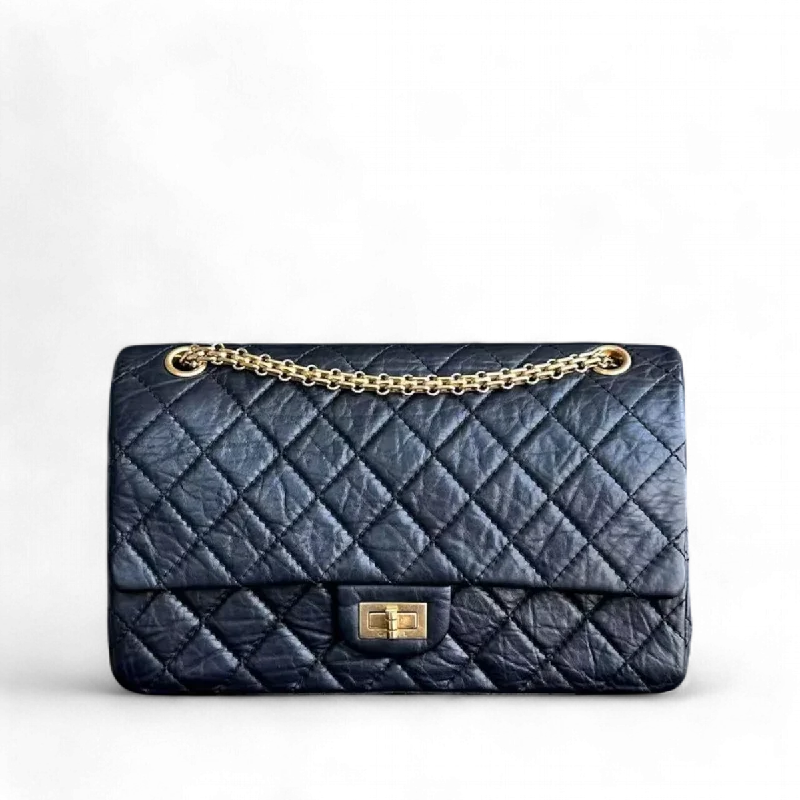 Chanel bags sale 2025[Ready Stock] Chanel Reissue 2.55 226 Medium Quilted Calfskin Black Golden Hardware Series 13