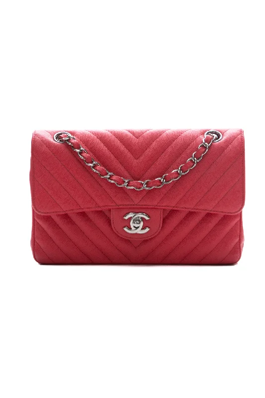 Chanel bags with intricate metal hardwareChevron Small Double Flap Bag