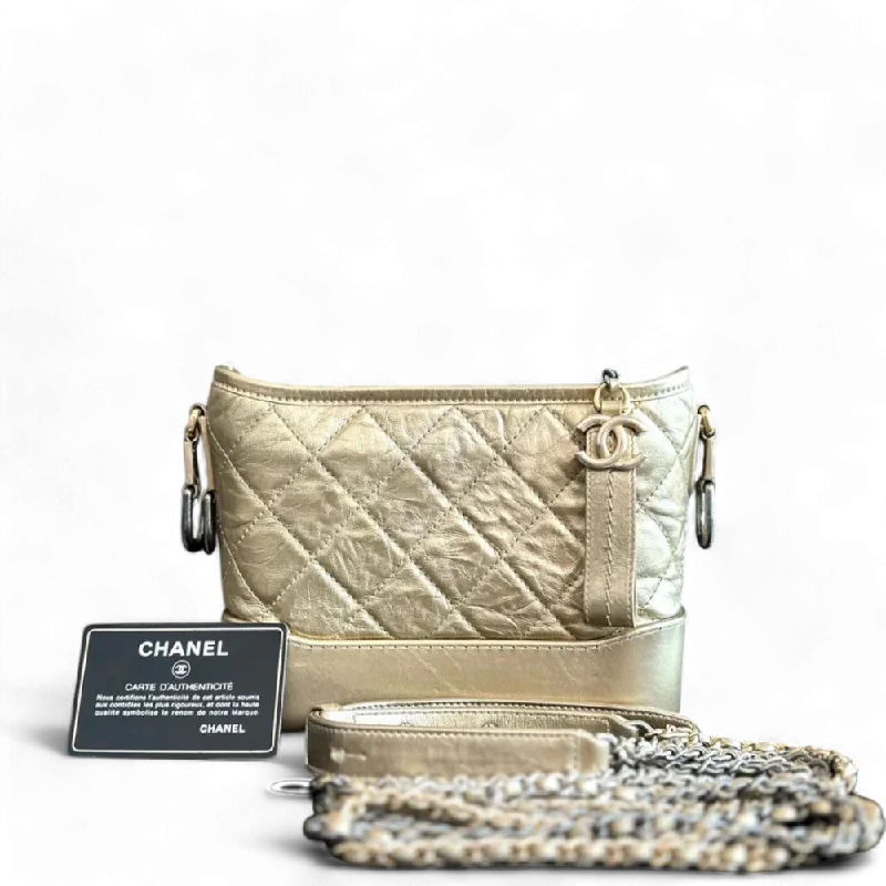 Chanel bags for those who value investment piecesChanel Gabrielle Small - Hobo Quilted Calfskin Gold GHW No 23