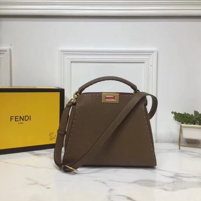 Ladies Fendi Peekaboo bags with a back - pocket organizer for better organizationfendi luxury-Totes - FDI Bags - 480