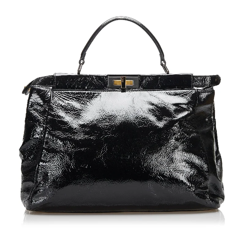 Fendi tote bags with a water - resistant lining for practicality during rainy daysFendi Peekaboo Satchel